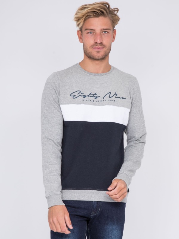 Sweat col rond WINSTON - Gris