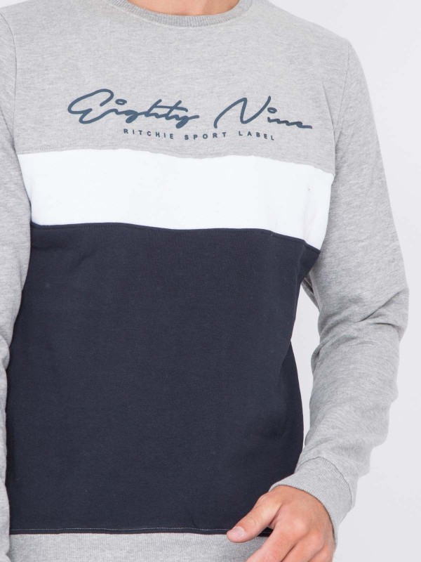 Sweat col rond WINSTON - Gris