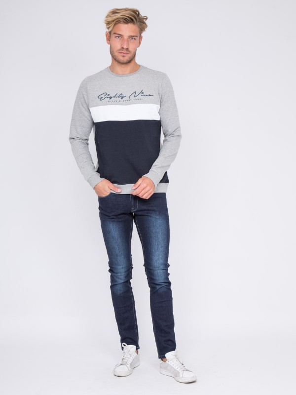 Sweat col rond WINSTON - Gris