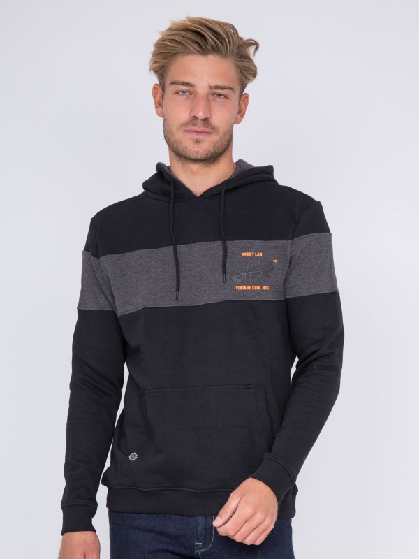 Sweat capuche WAYANG - Noir