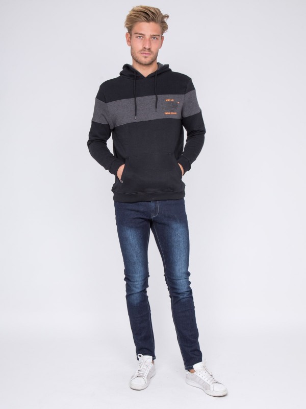 Sweat capuche WAYANG - Noir