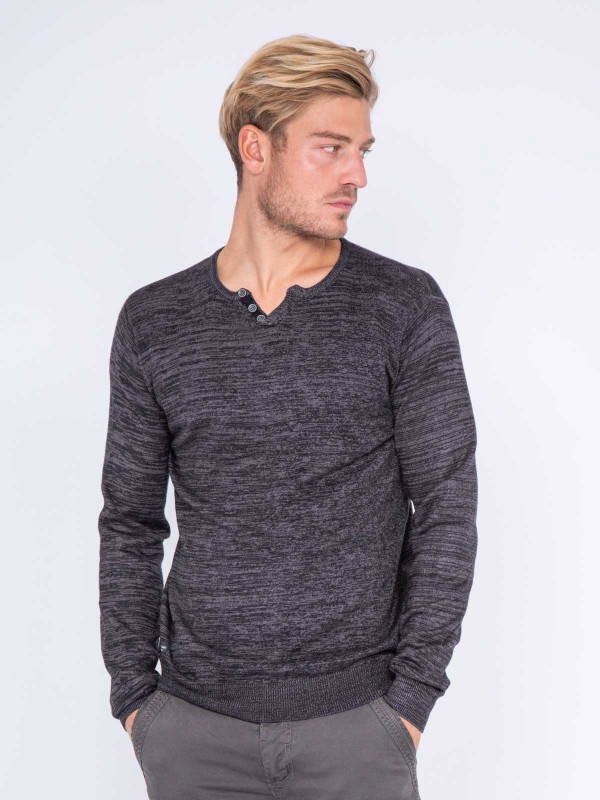 Pull col tunisien LEGUEN -...