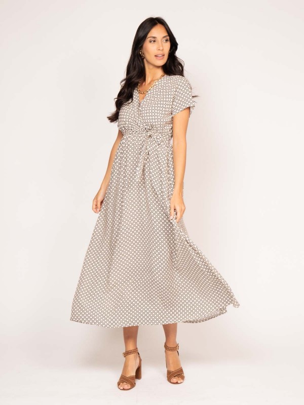 Robe longue motifs ICARE -...