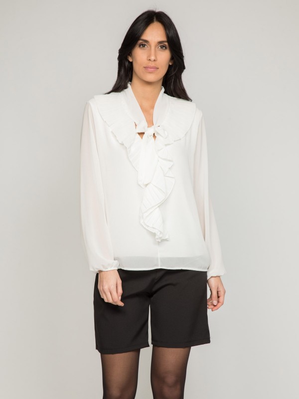 Blouse avec volants FOYA -...