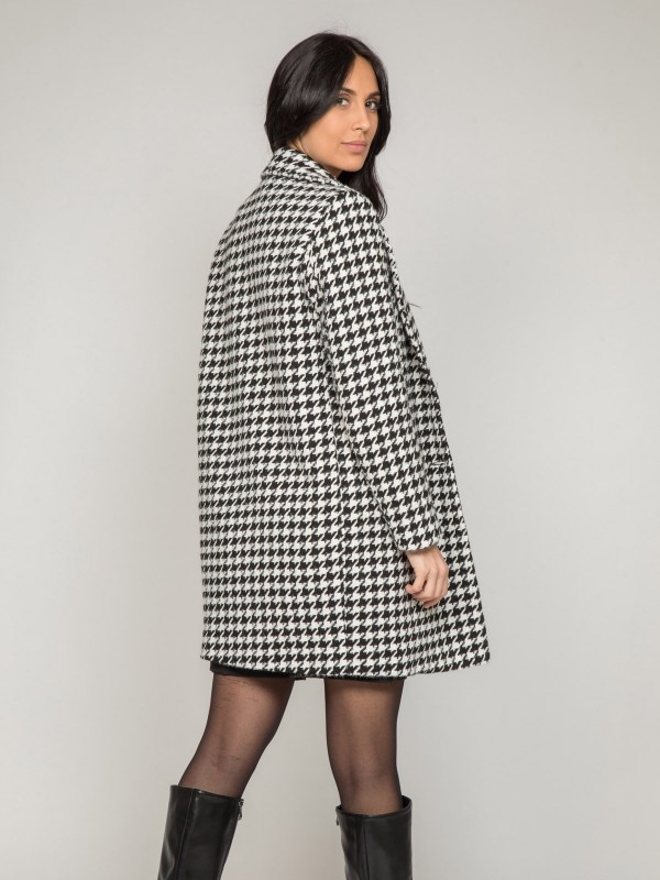 Manteau pied-de-poule URBAN...