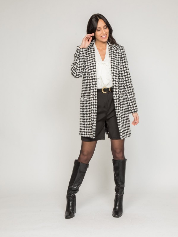 Manteau pied-de-poule URBAN...