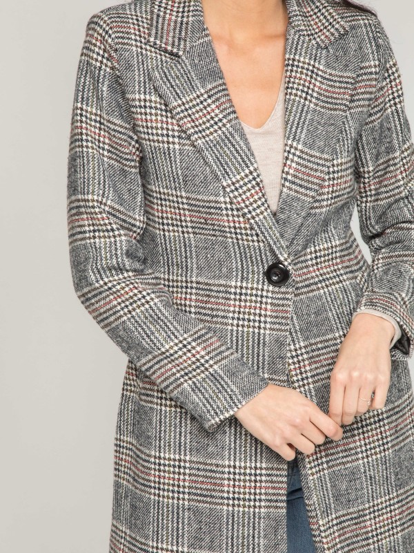 Manteau carreaux USKI