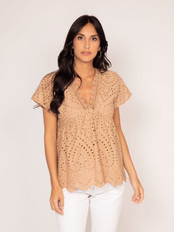 Blouse broderie anglaise...