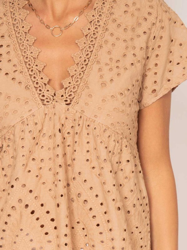 Blouse broderie anglaise...