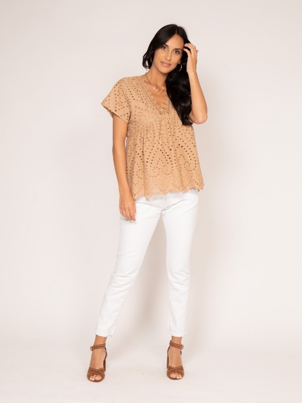 Blouse broderie anglaise...