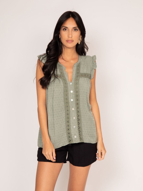 Chemise sans manches...