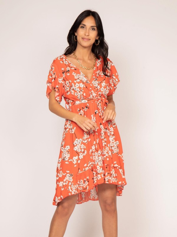 Robe courte motifs IBOU -...