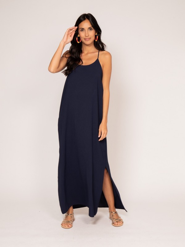 Robe longue à bretelles...