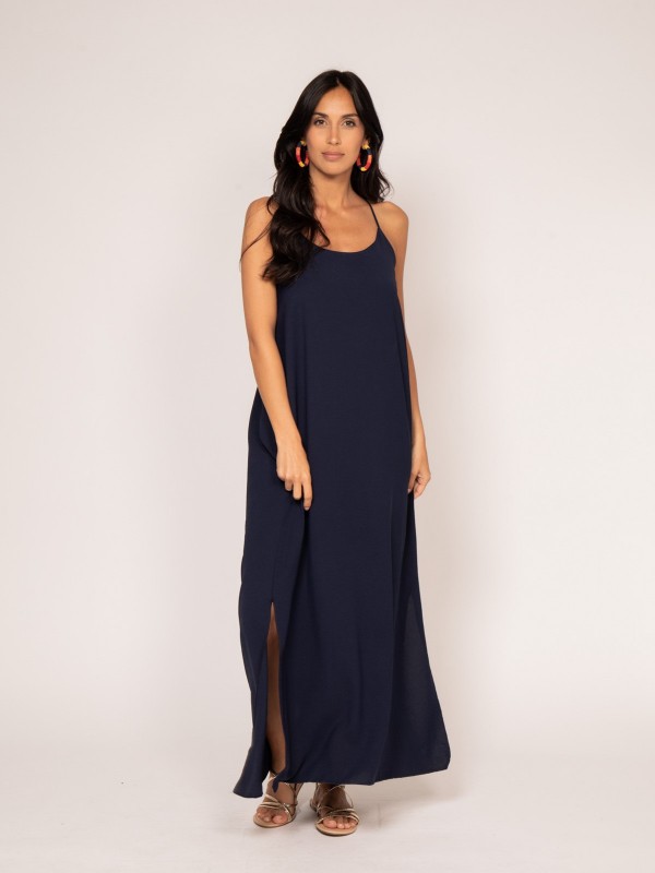 Robe longue à bretelles...