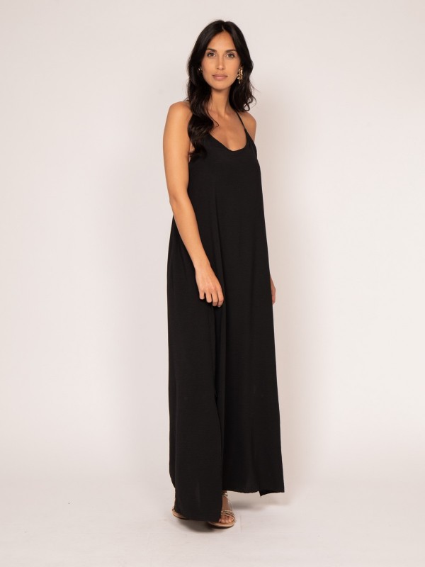 Robe longue à bretelles...