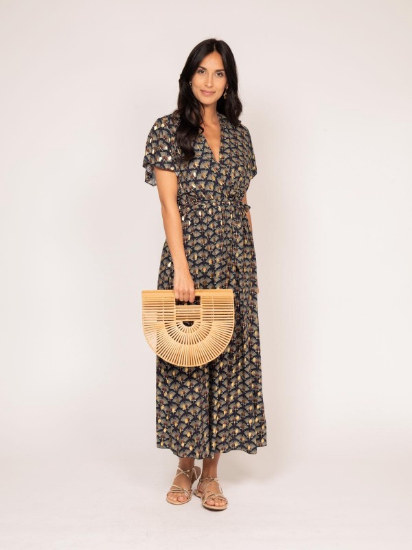 Robe longue motifs IRABO -...