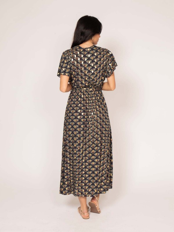 Robe longue motifs IRABO -...