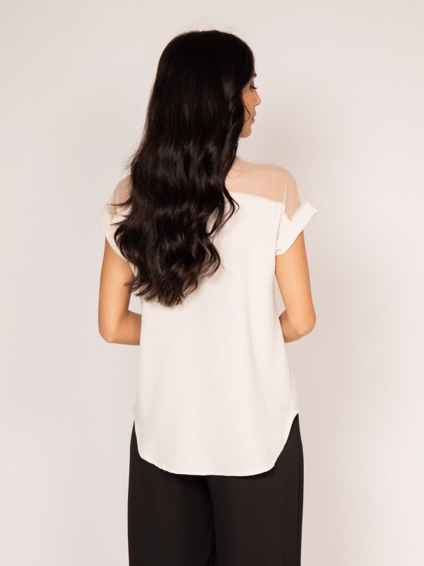 Blouse manches courtes...