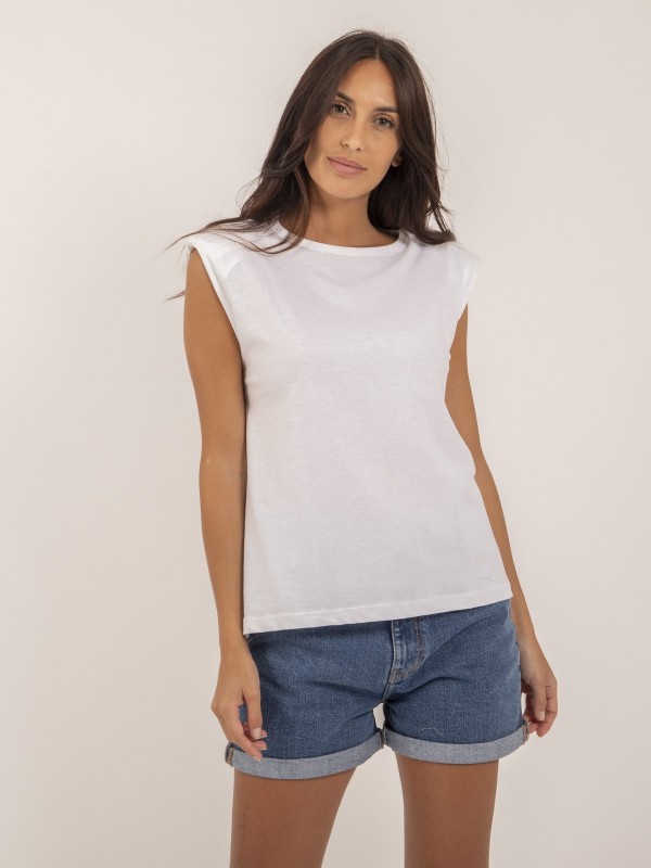 T-shirt col rond  sans...