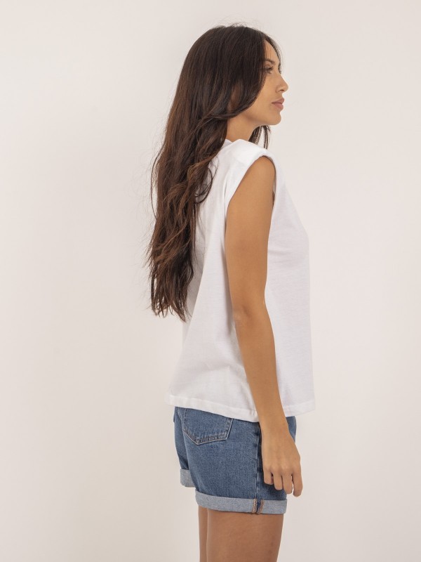 T-shirt col rond  sans...
