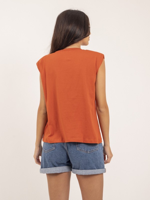 T-shirt col rond  sans...