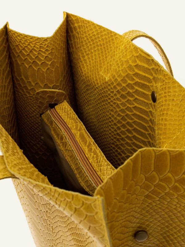Sac cabas cuir façon croco...