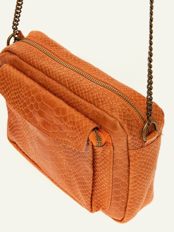 Petit sac cuir façon croco...