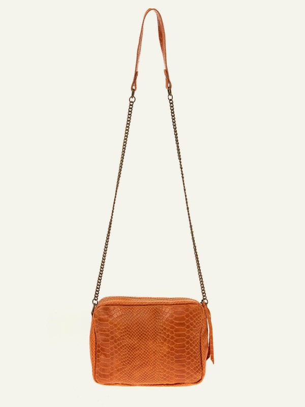 Petit sac cuir façon croco...