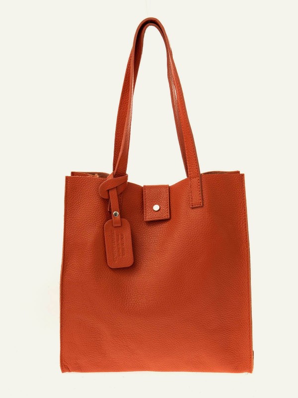 Sac cabas cuir grainé...