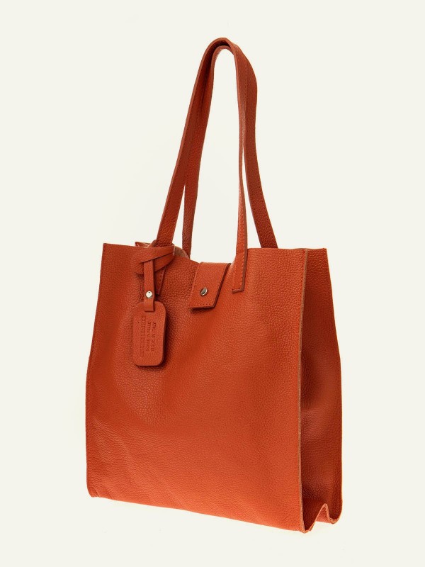 Sac cabas cuir grainé...