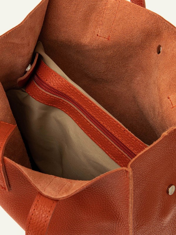Sac cabas cuir grainé...