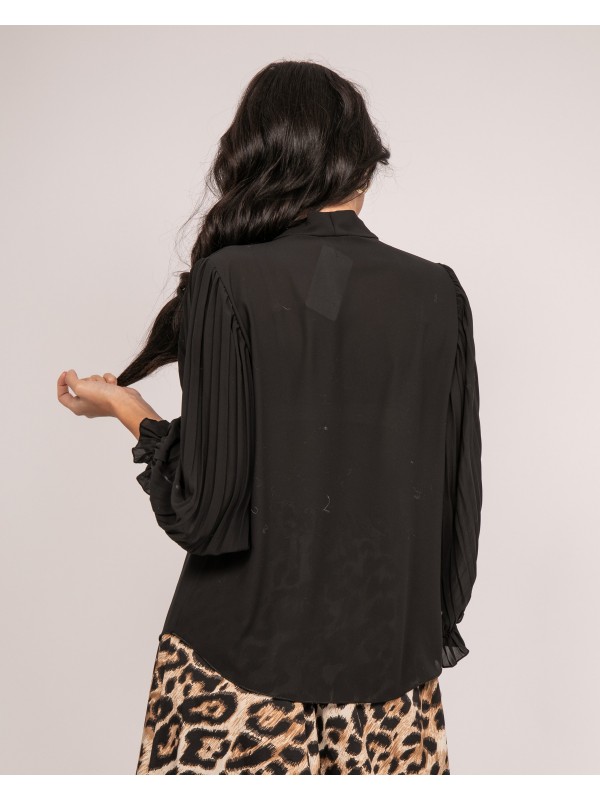 Blouse fluide FUGGIA - Noir