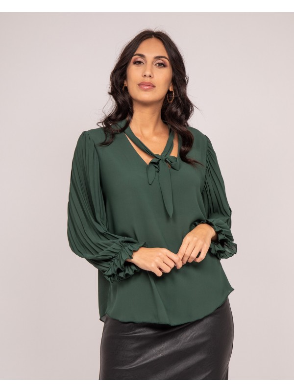 Blouse fluide FUGGIA - Vert