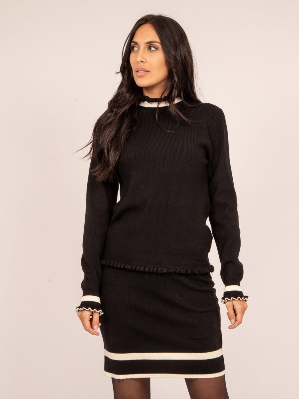 Ensemble maille pull + jupe...