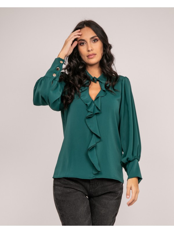 Blouse avec volants OKIER -...