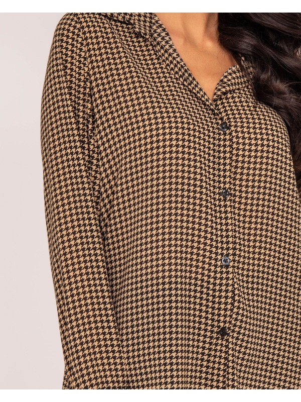 Chemise motifs ORIS - Beige
