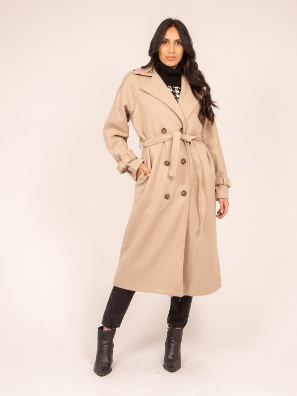 Manteau long UDOLY - Beige