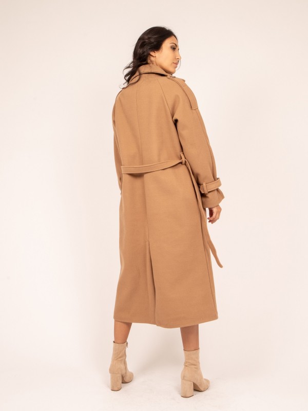 Manteau long UDOLY - Camel