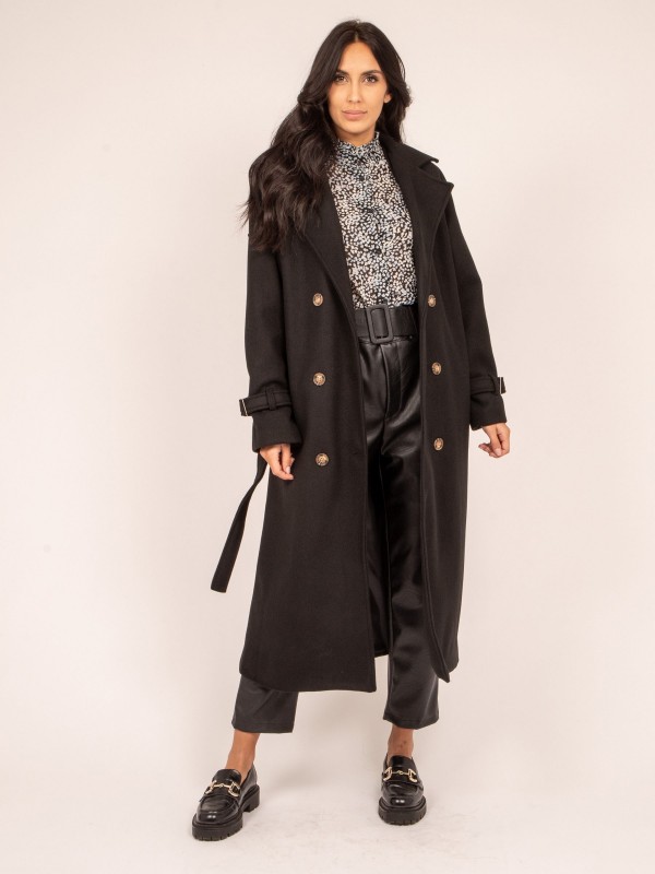 Manteau long UDOLY - Noir