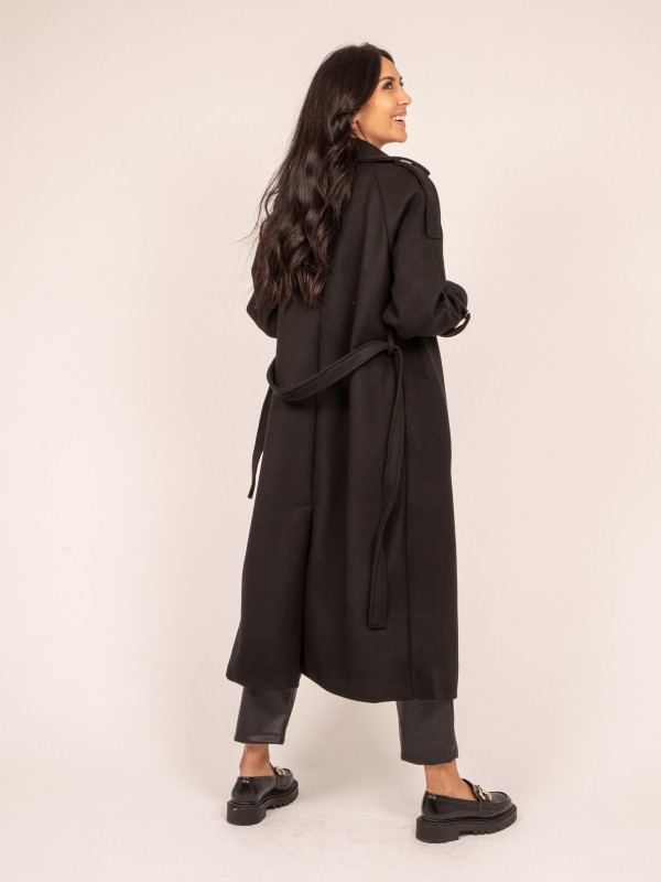 Manteau long UDOLY - Noir