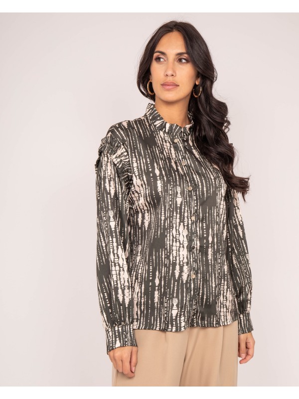 Chemise motifs satin OBONE