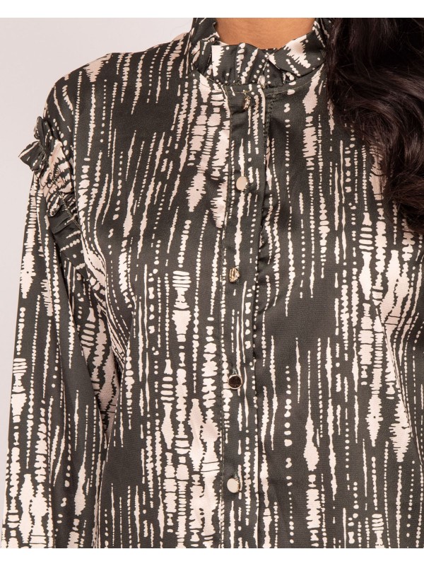 Chemise motifs satin OBONE
