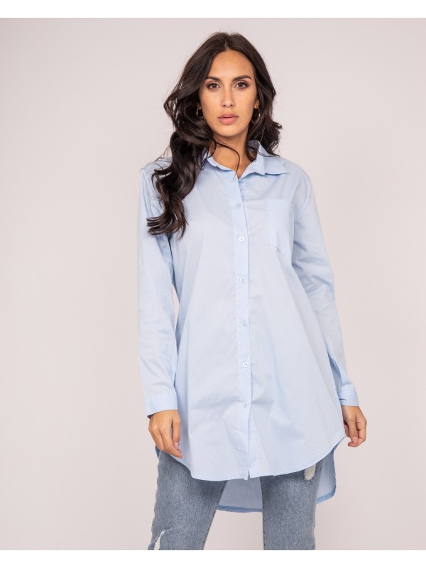 Chemise oversize OMAEL - Bleu