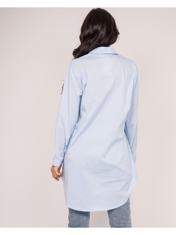 Chemise oversize OMAEL - Bleu