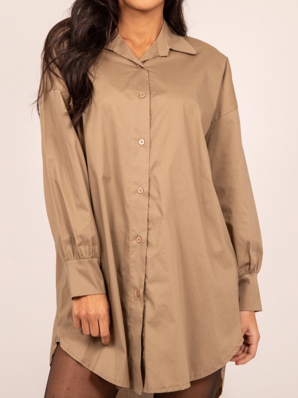 Chemise longue OREA - Beige