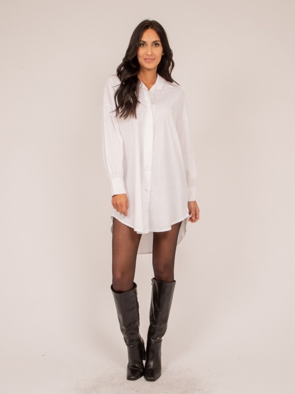 Chemise longue OREA - Blanc