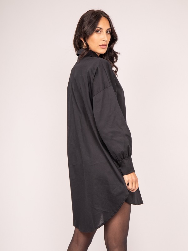 Chemise longue OREA - Noir