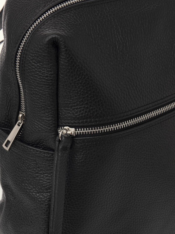 Petit sac à dos cuir grainé...