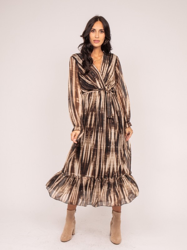 Robe longue motifs IZAN -...