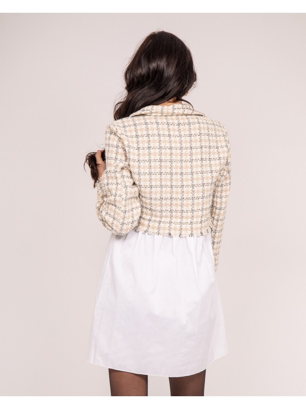 Robe courte bimatière UANNE